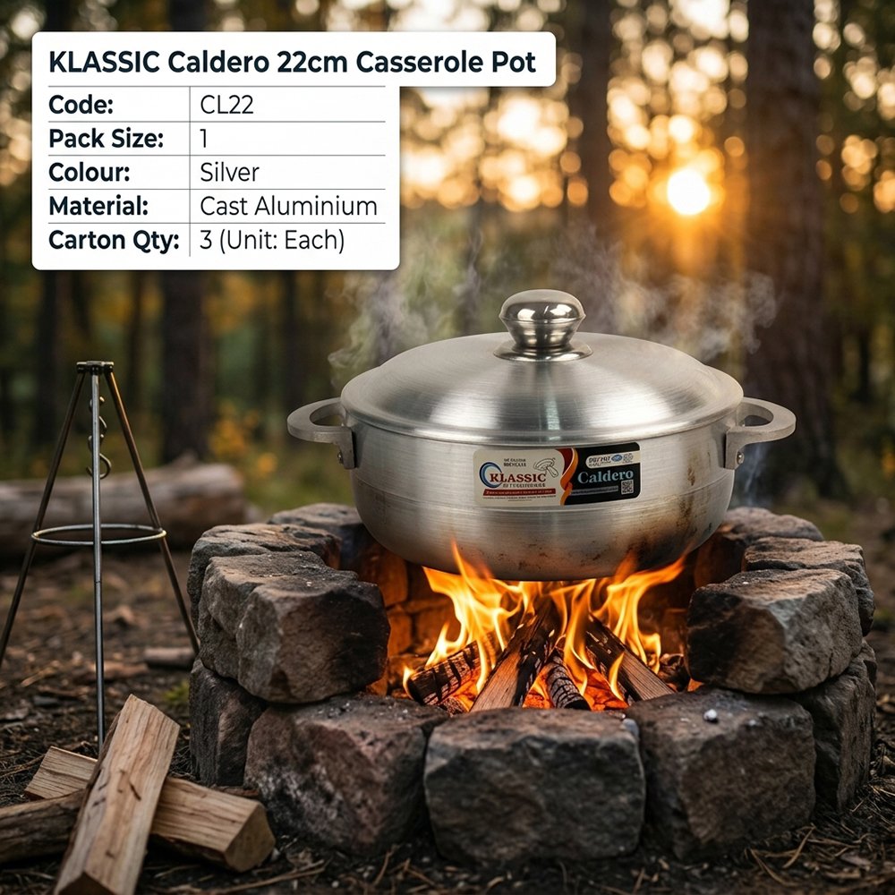 Klassic Caldero Aluminium Casserole Pot 24cm