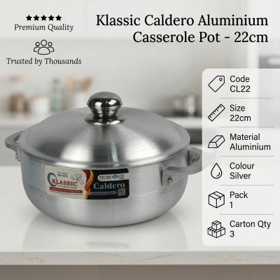 Klassic Caldero Aluminium Casserole Pot 24cm