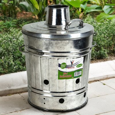 Galvanised Metal Incinerator Mini 15L