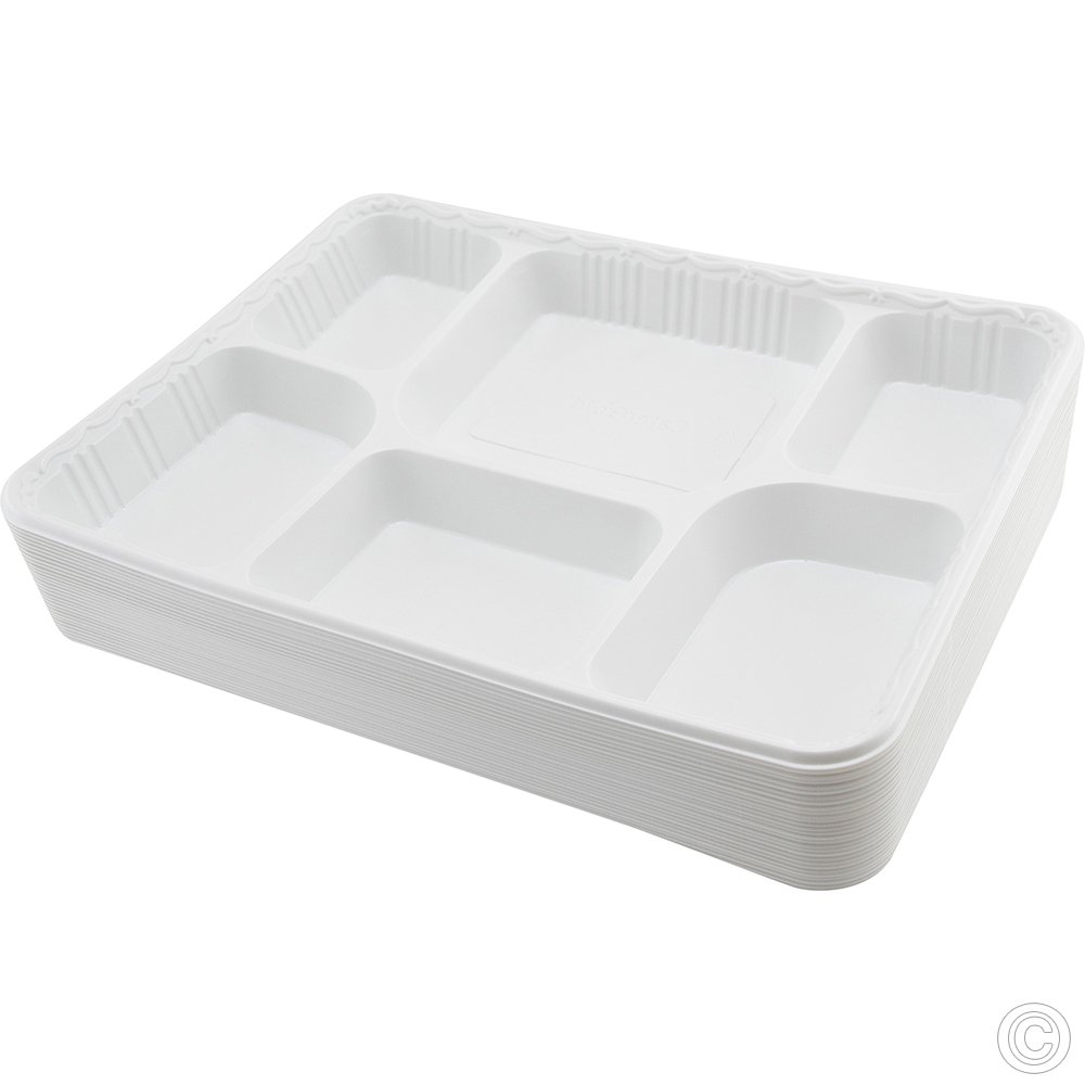 Reusable Plastic Tray 6CP 25 Pack