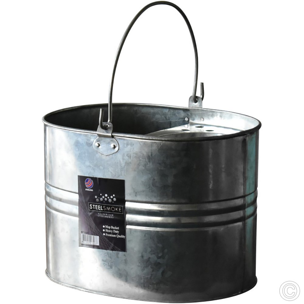 Galvanised Metal Mop Bucket