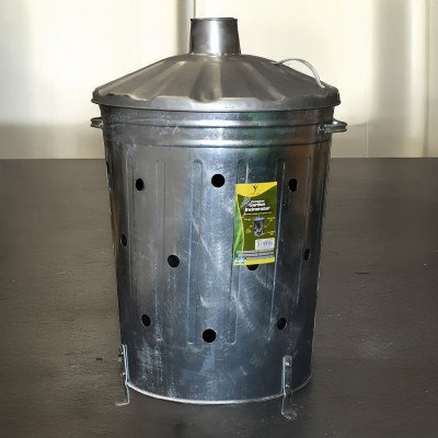 Galvanised Metal Incinerator Large 90L