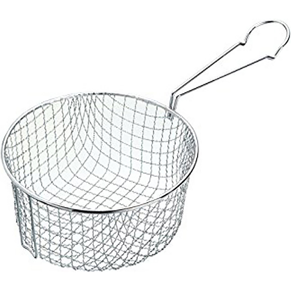 Chip Basket Round With Long Handle 8