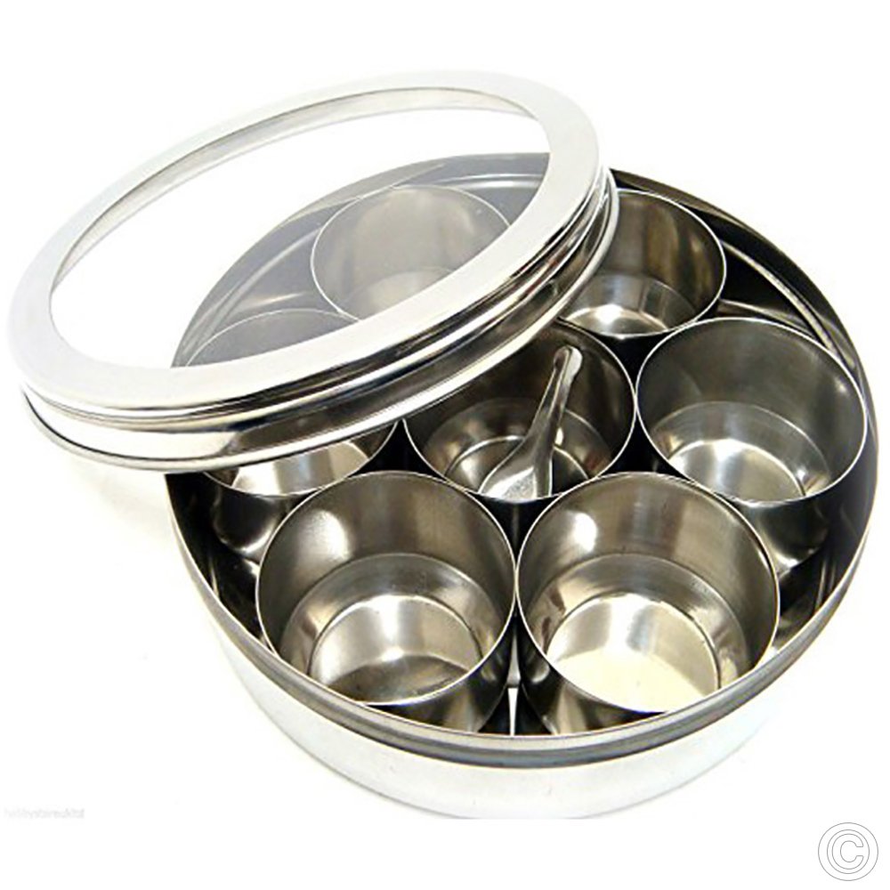 Stainless Steel Masala Dabba No 11 19CM