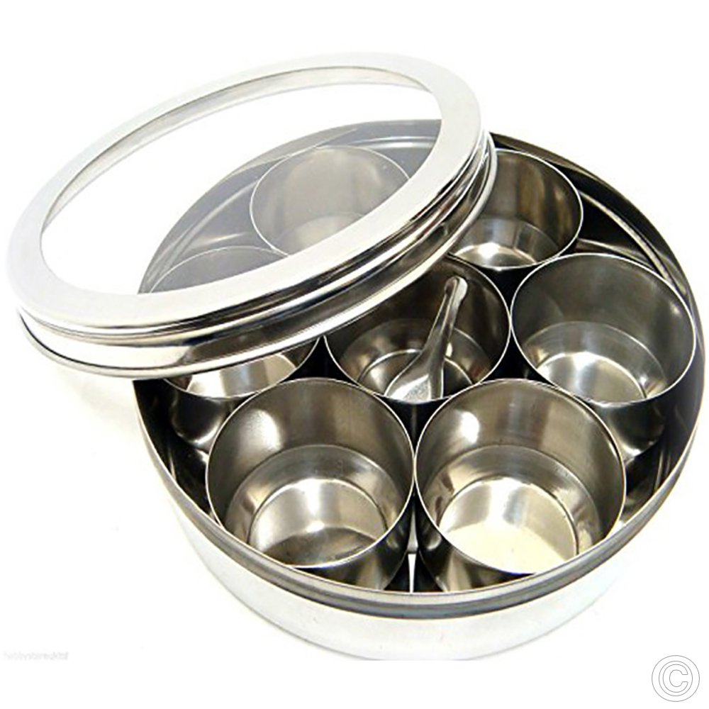 Stainless Steel Masala Dabba No 13 23CM