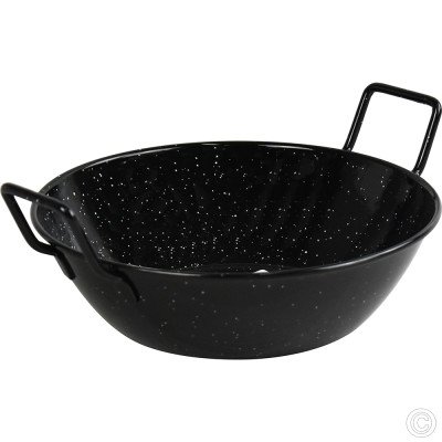 Non Stick Deep Enamel Wok 24cm