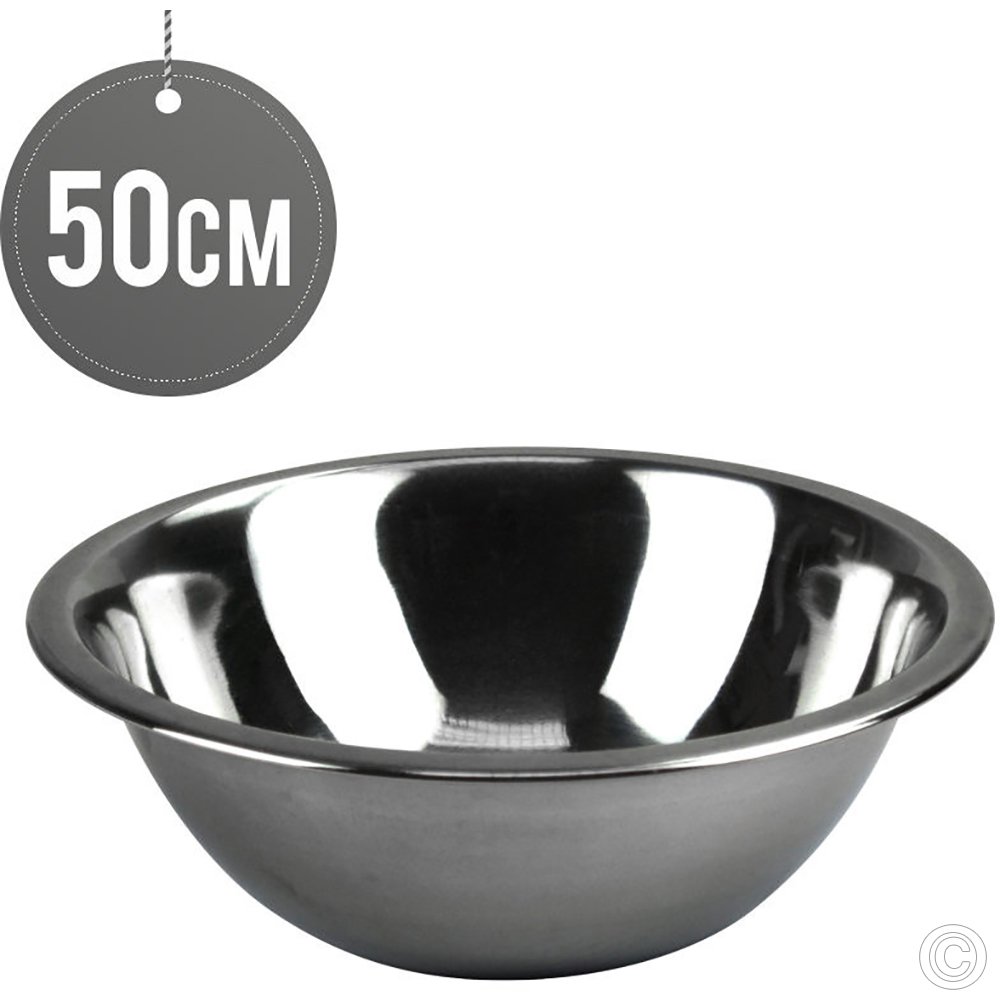 Stainless Steel Deep Mixing Bowl 50 cm