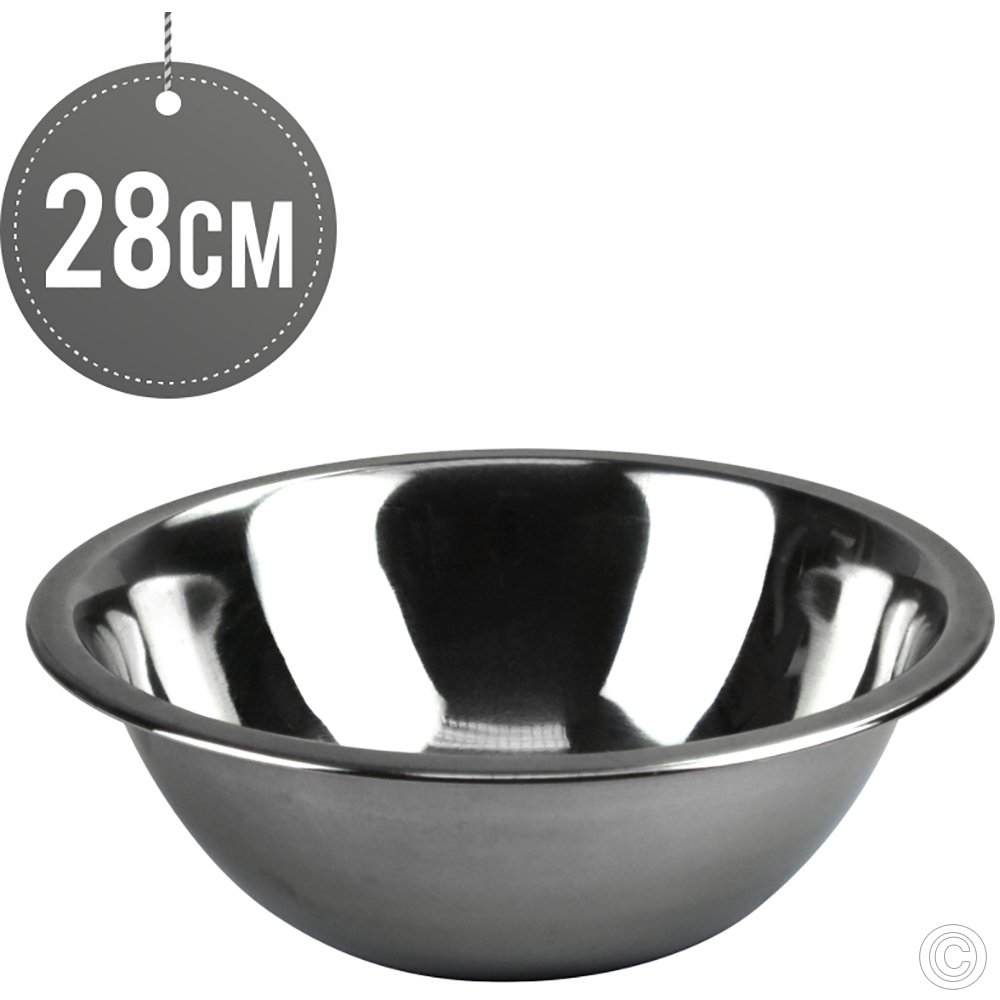 Stainless Steel Deep Mixing Bowl 28 Cm