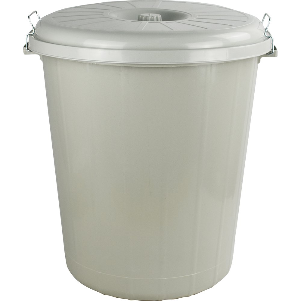Lock Bin With Lid 90 L Grey