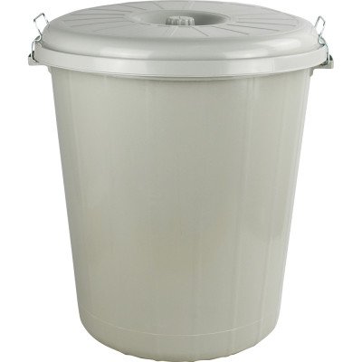 Lock Bin With Lid 90 L Grey