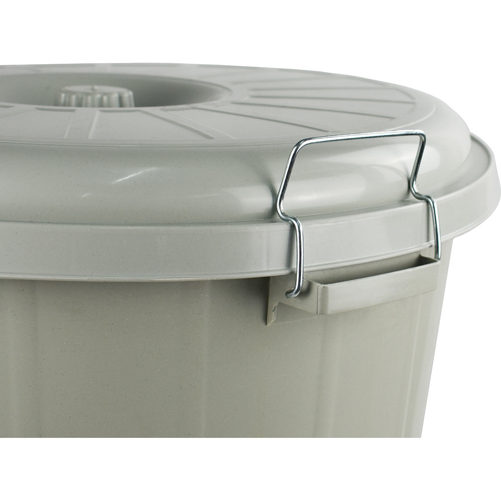 Lock Bin With Lid 90 L Grey