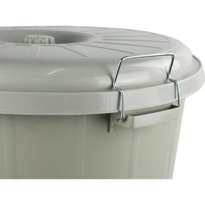 Lock Bin With Lid 90 L Grey