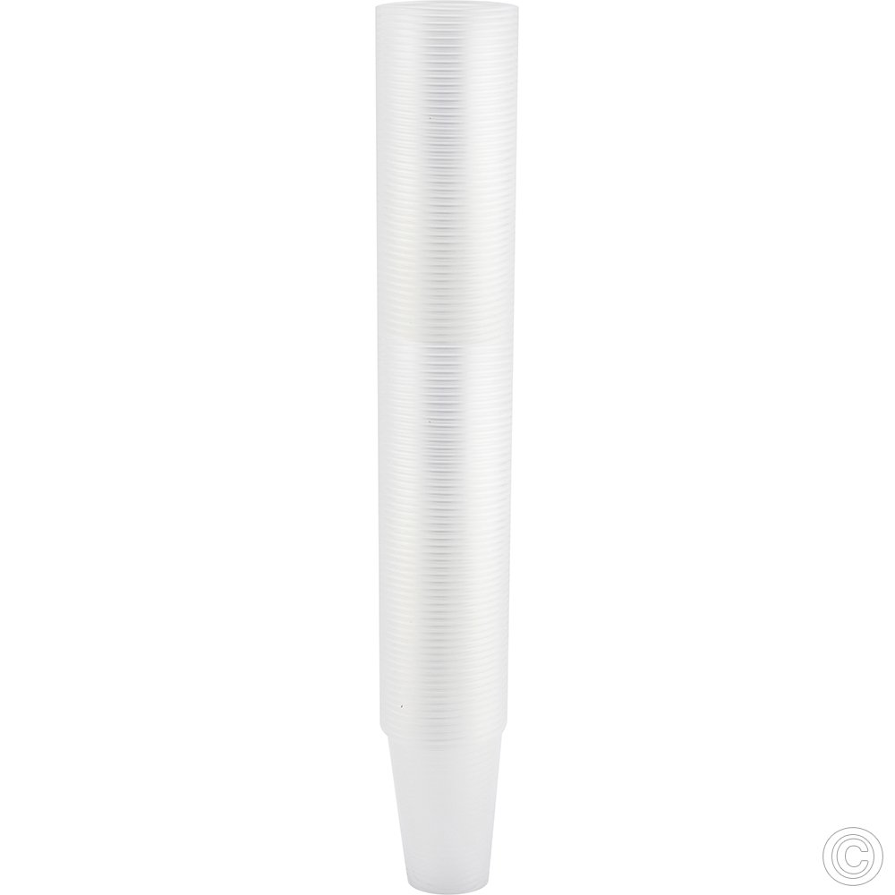 Reusable Plastic Cups 7oz 100 Pack Clear