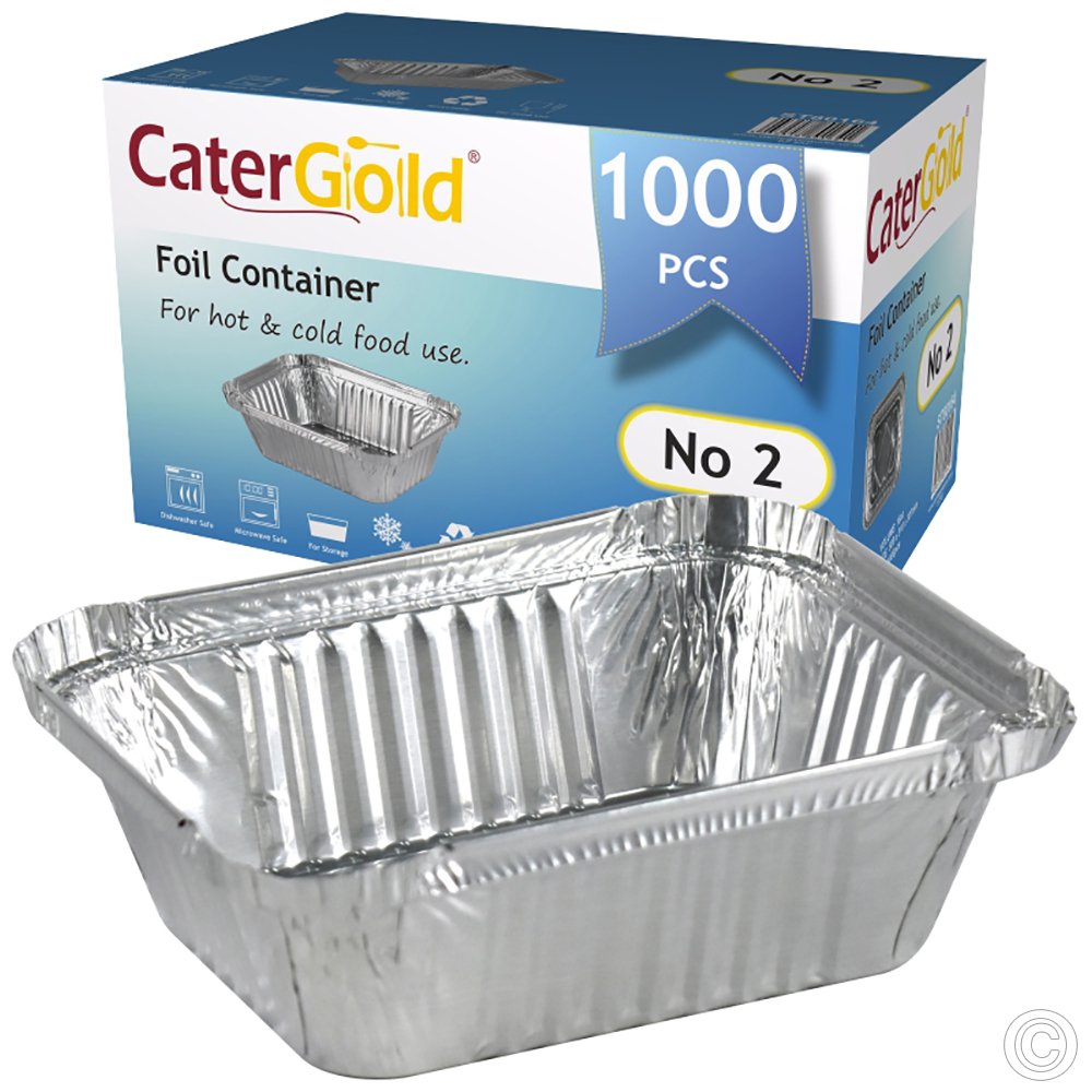 HorecaGold No 2 Foil container 1000 Pack