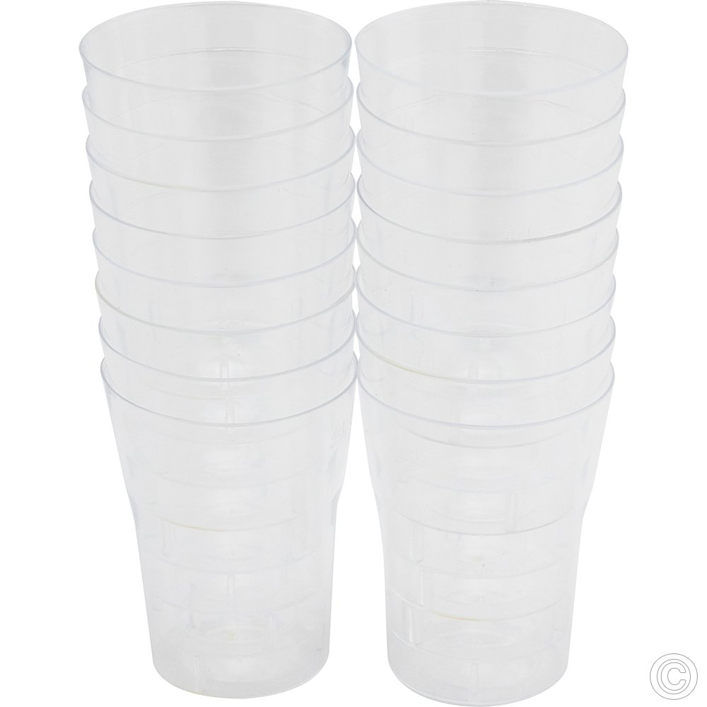 Reusable Shot Glass Clear 50ml 16 Pack