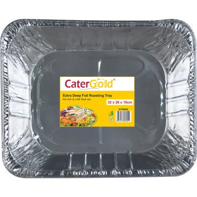 Foil Extra Deep Roasting Tray 32x26x10cm