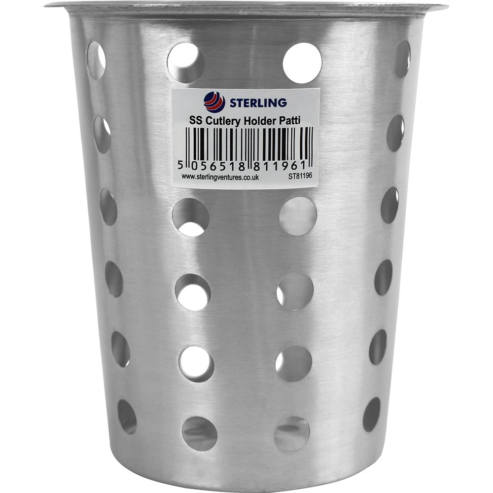 Stainless Steel Cutlery Holder Patti 11x13cm