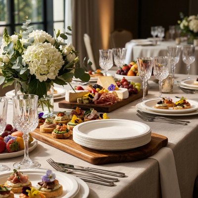 Compostable Bagasse Plates 9