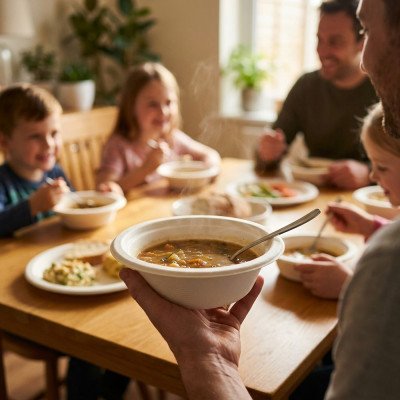 Compostable Bagasse Bowl 12oz 50 Pack