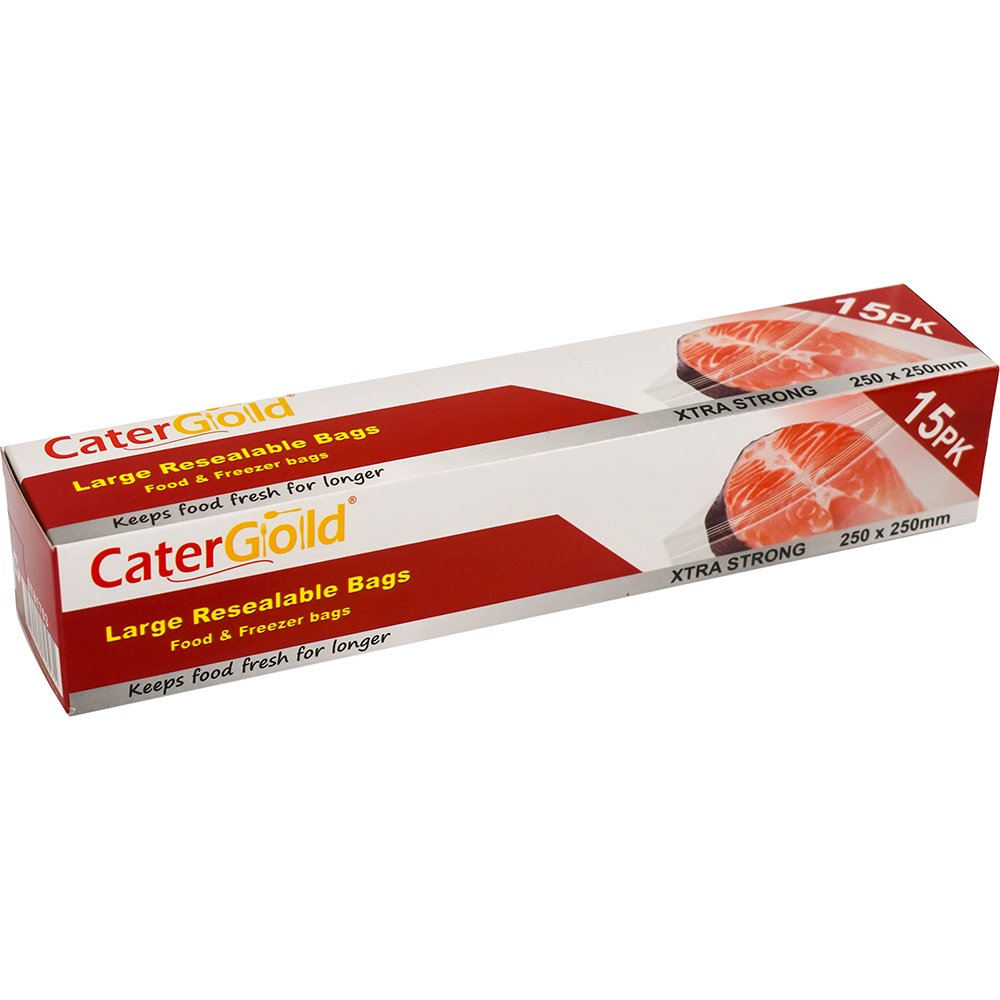Resealable Freezer Bags 15 Pack 250 x 250mm