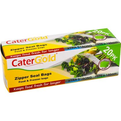 Freezer Zipper Seal Bags 20 Pack 170 x 190mm