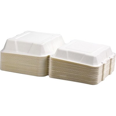 Compostable Bagasse Clamshell 9