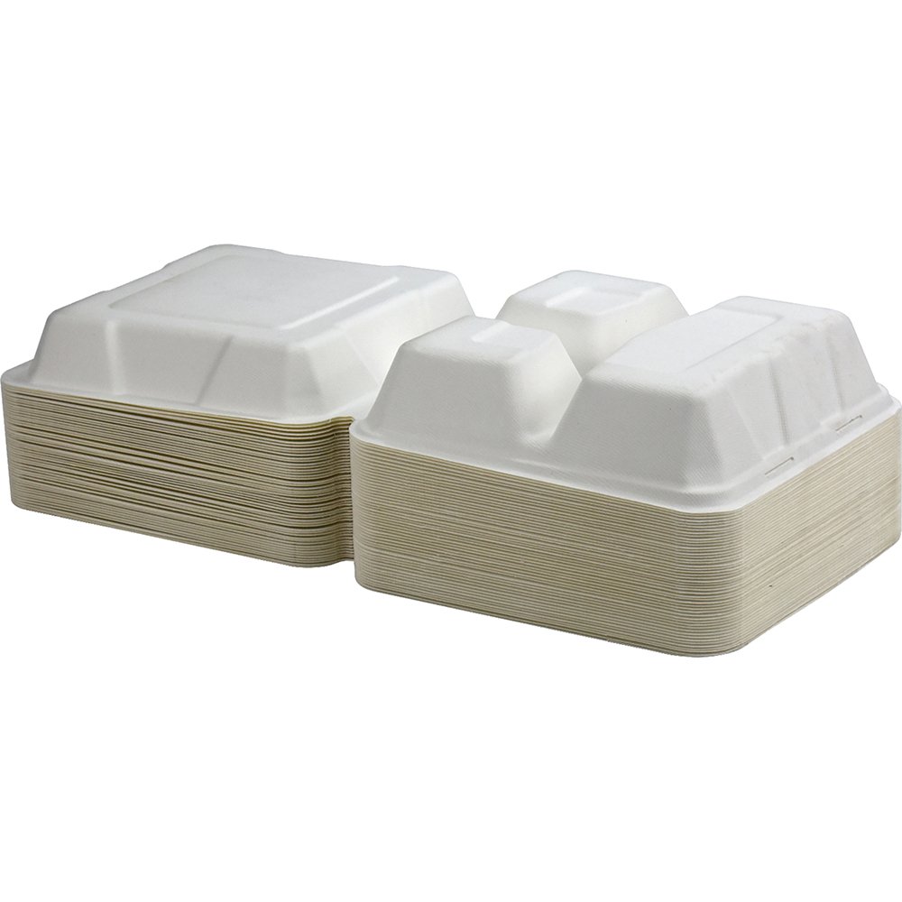 Compostable Bagasse Clamshell 9