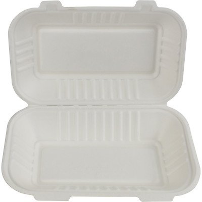 Compostable Bagasse Clamshell HB10 9