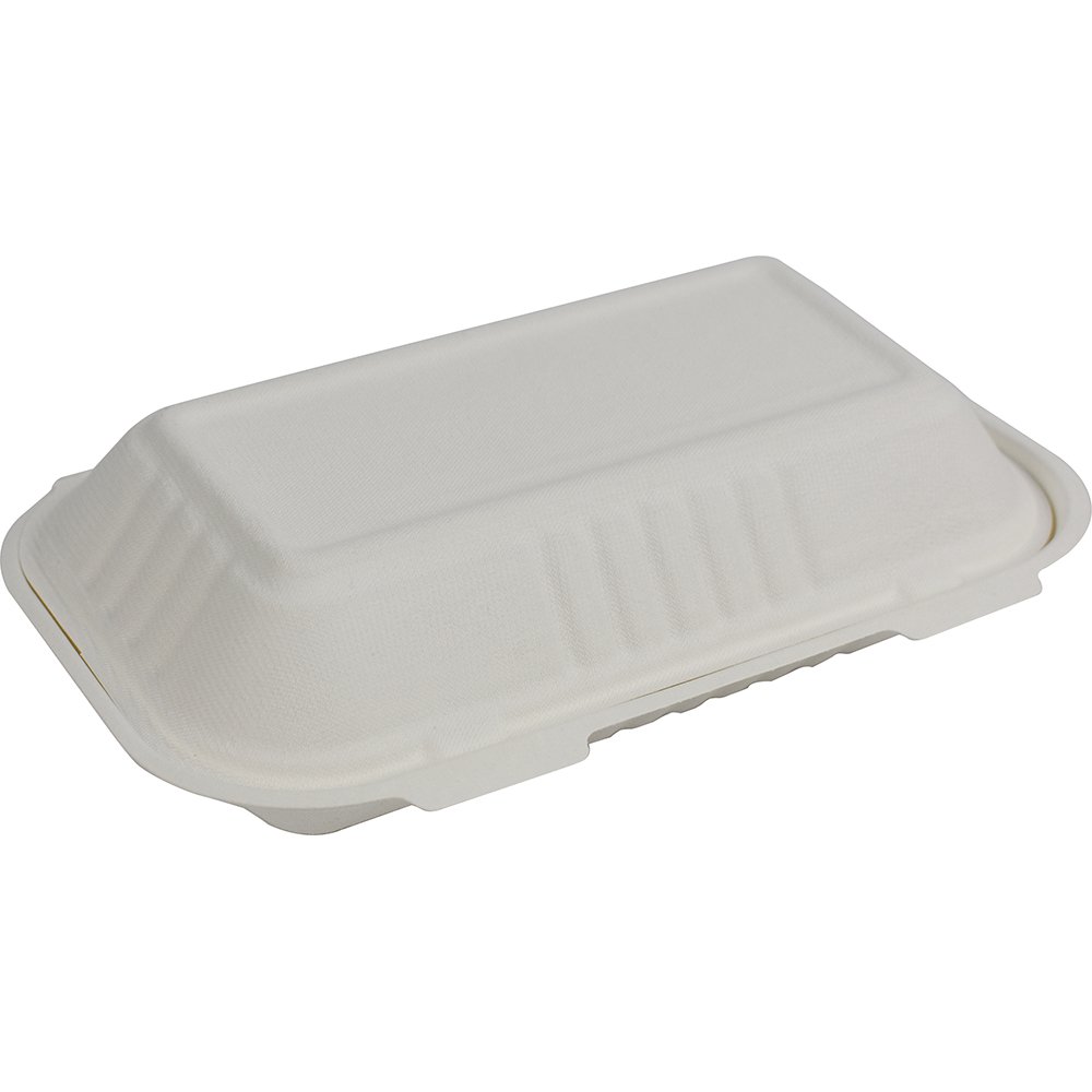 Compostable Bagasse Clamshell 10