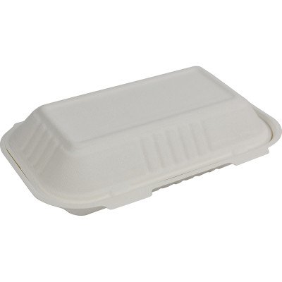 Compostable Bagasse Clamshell 10