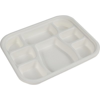 Compostable Bagasse 8CP Tray 25 Pack