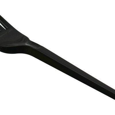 Reusable Plastic Forks Black 100 Pack 