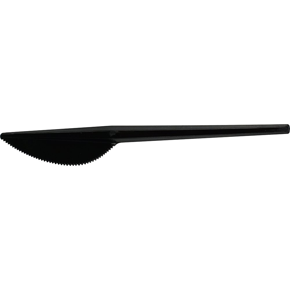 Reusable Plastic Knives Black 100 Pack 