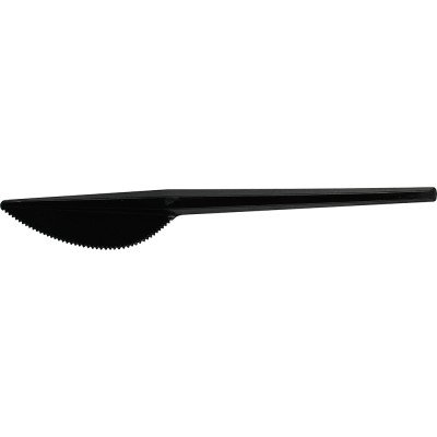 Reusable Plastic Knives Black 100 Pack 
