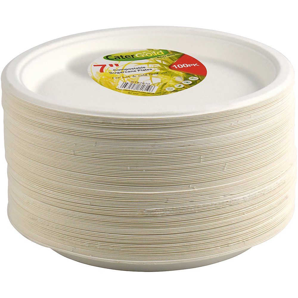 Compostable Bagasse Plate 7