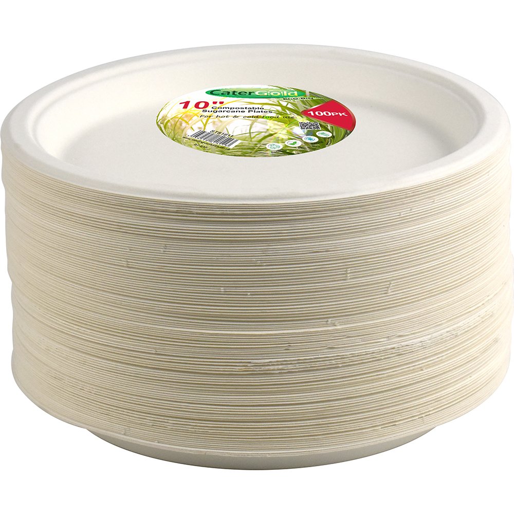 Compostable Bagasse Plate 10