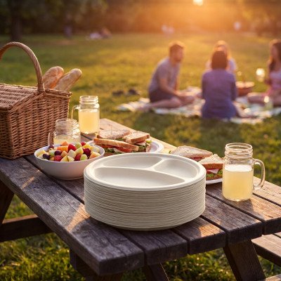 Compostable Bagasse Plate 10