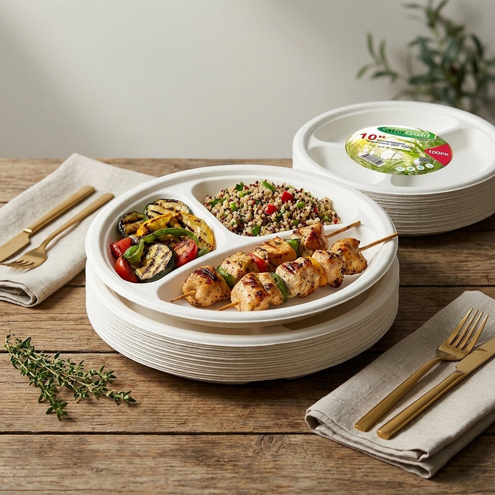 Compostable Bagasse Plate 10