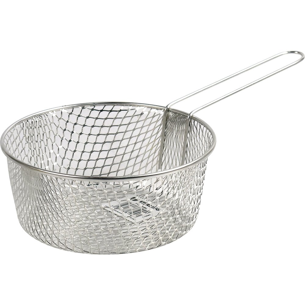 Chip Basket Round With Long Handle 7