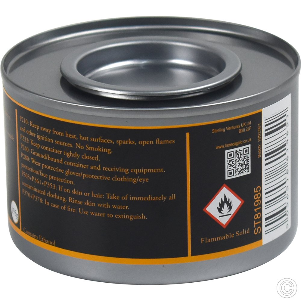 Ethanol Chafing Fuel 195g 12 Pack (3.5 hours)