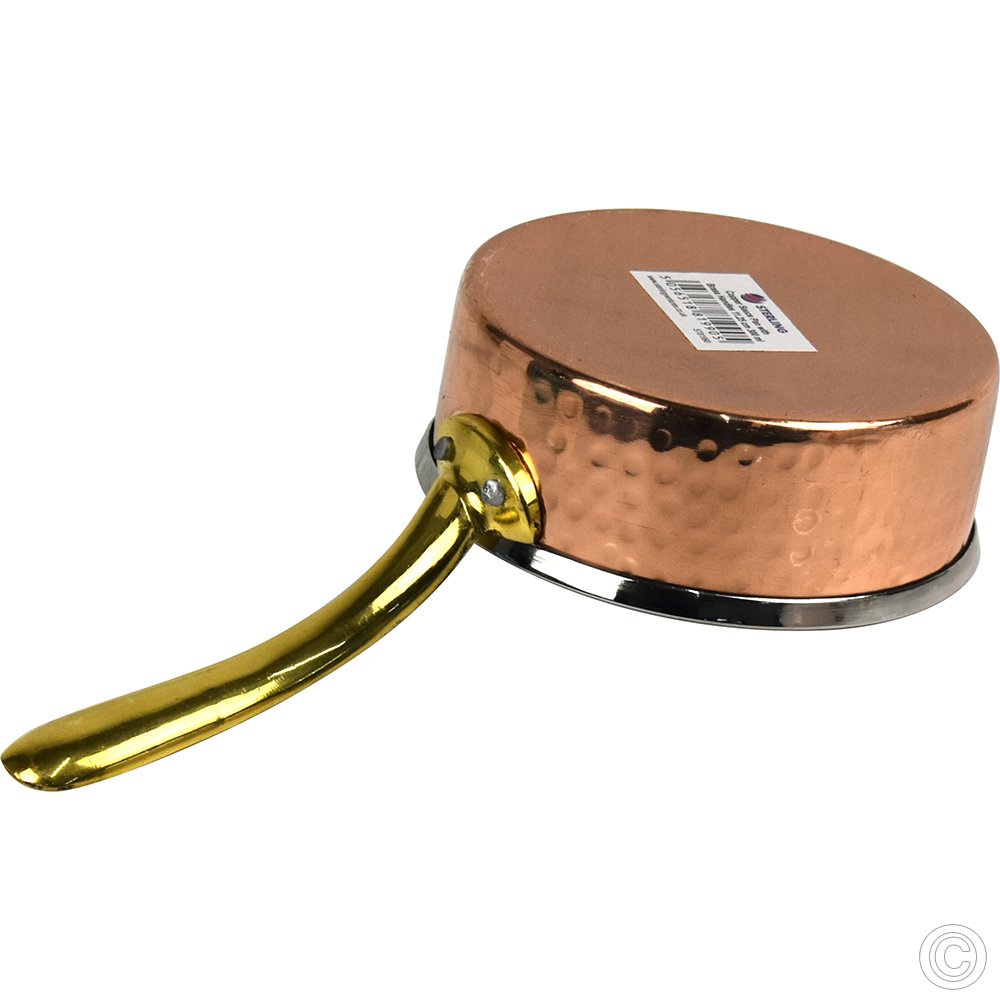 Copper Steel Sauce Pan w/Brass Handle No1 300 ml