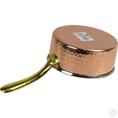 Copper Steel Sauce Pan W/Brass Handle No2 530 ml