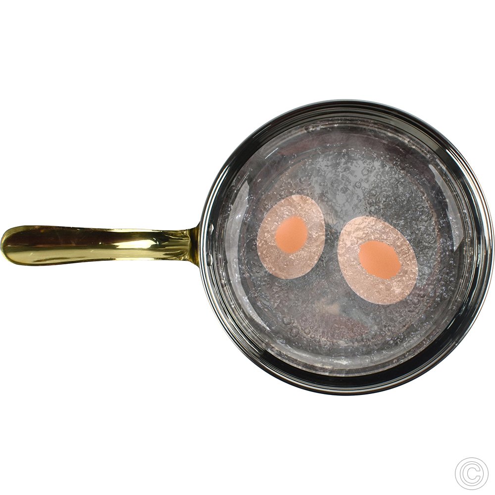 Copper Steel Fry Pan W/Brass Handle No2 530 ml