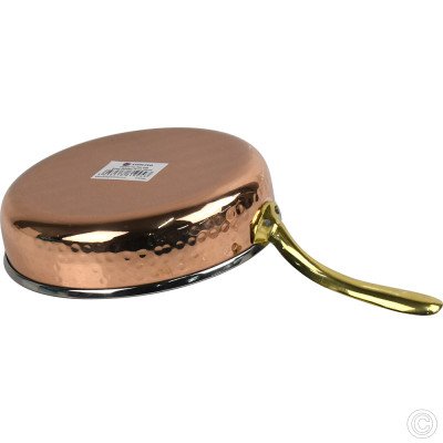 Copper Steel Fry Pan W/Brass Handle No2 530 ml