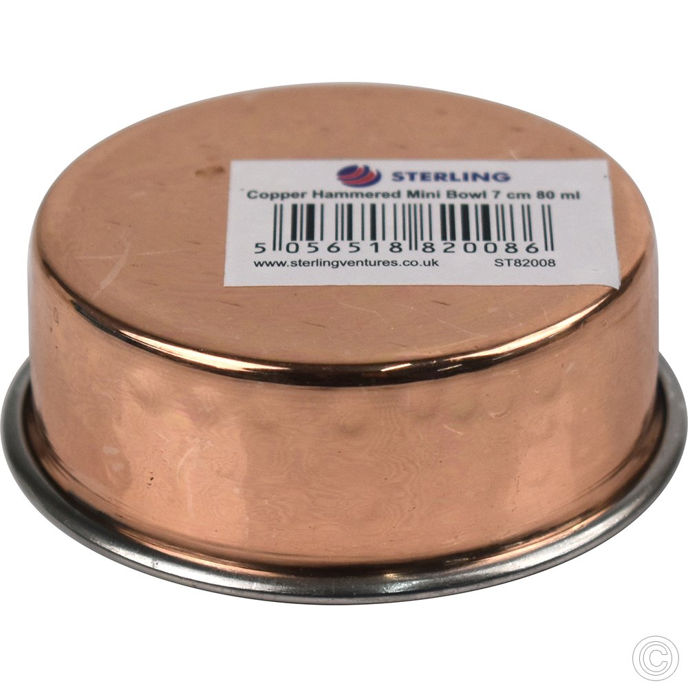 Copper Steel Bowl / Katori 150 ml (suitable for thali)