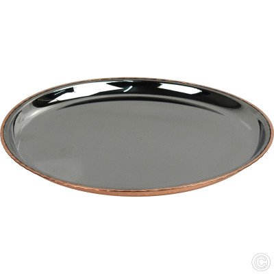 Copper Steel China Plate 28cm