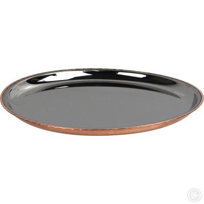 Copper Steel China Plate 28cm