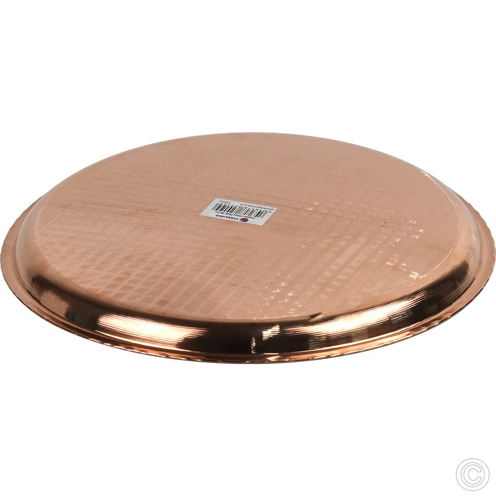 Copper Steel China Plate 28cm