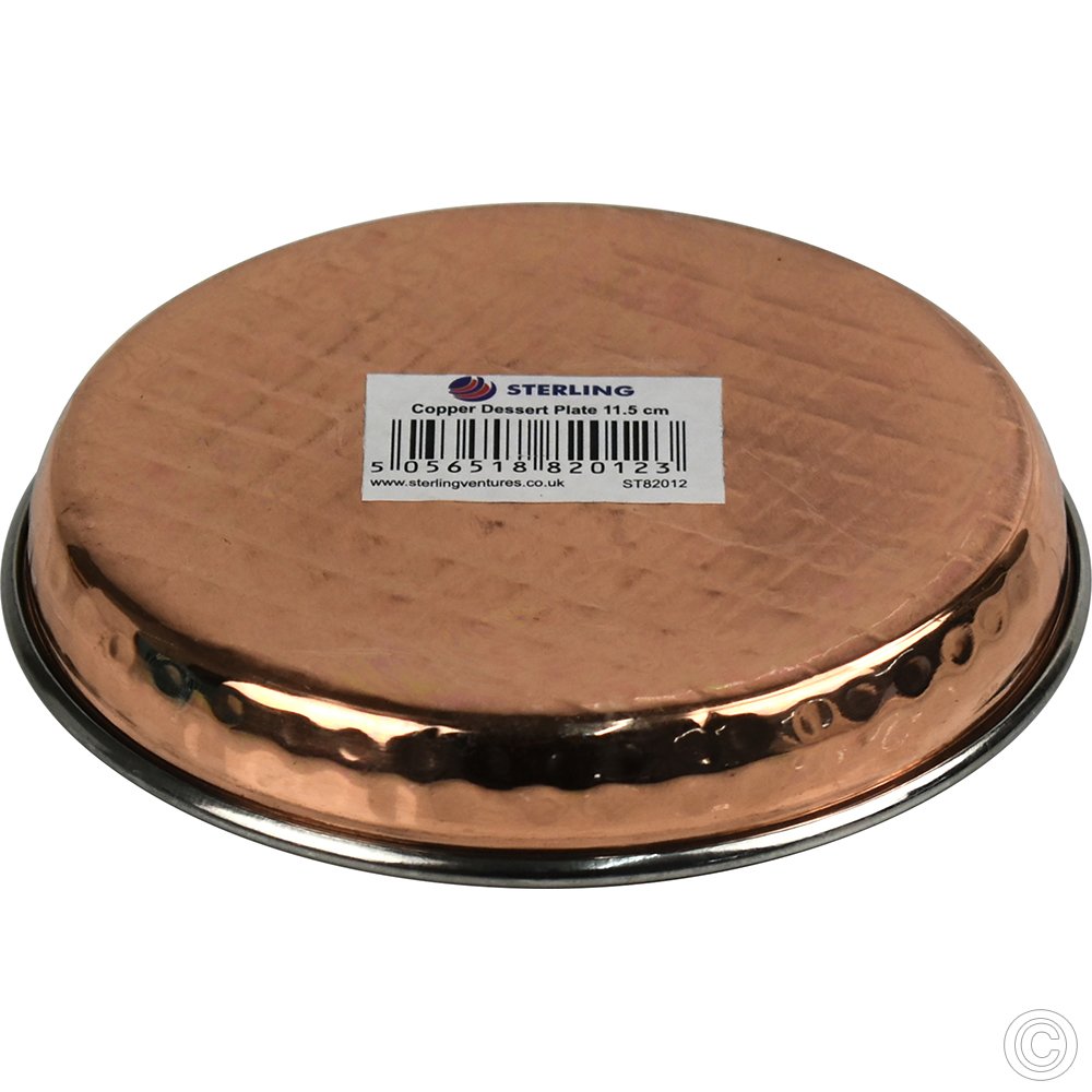 Copper Steel Desert / Halwa Plate