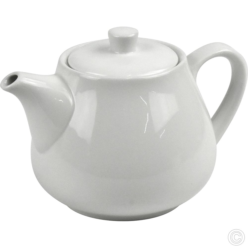 Porcelain Tea Pot 700ml White 